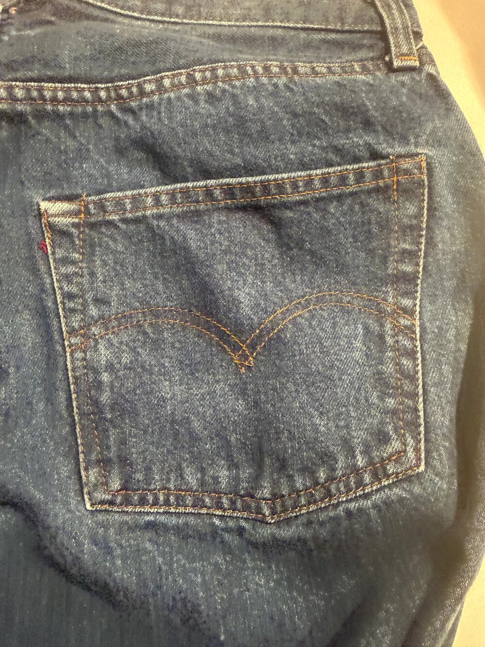 VTG RARE 80's Levi’s 501 Denim Jeans Redline selvedge Size 34 - Picture 6 of 10